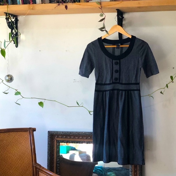 H&M Dresses & Skirts - H&M Grey & Black Sweater Dress Sz Sm
